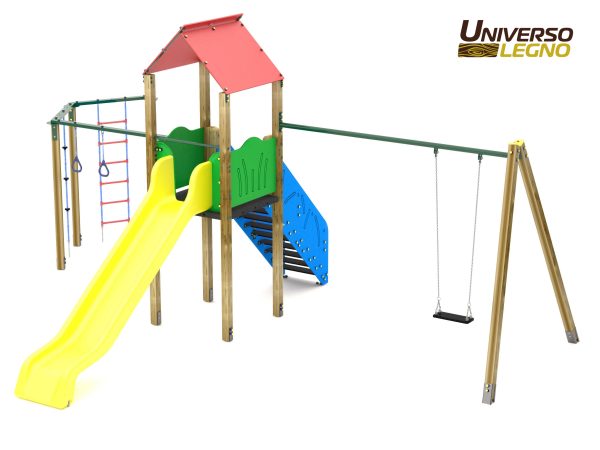 Gioco-combinato-scivolo-altalena-palestrina-Universo-Lengo-Trentino