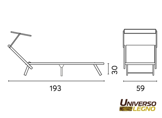 Lettino-parasole-alluminio-Universo-Legno-Trentino2 LETTINO MARE CON TETTUCCIO IN ALLUMINIO
