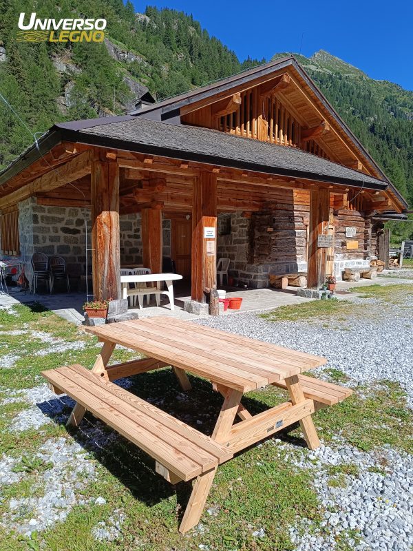 Monoblocco-tavolo-panche-larice-universo-legno-trentino MONOBLOCCO TAVOLO E PANCHE - CAMPING in LARICE o PINO AUTOCLAVE